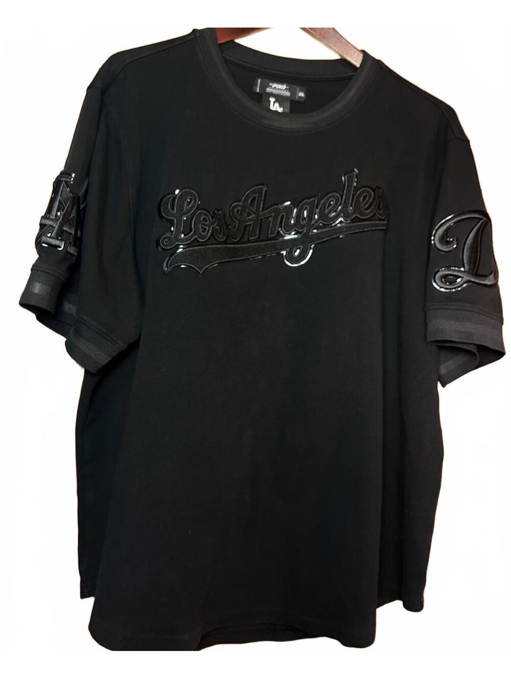 Pro Standard Los Angeles Dodgers "Triple Black" Luxury Athletic Top Shirt 2XL